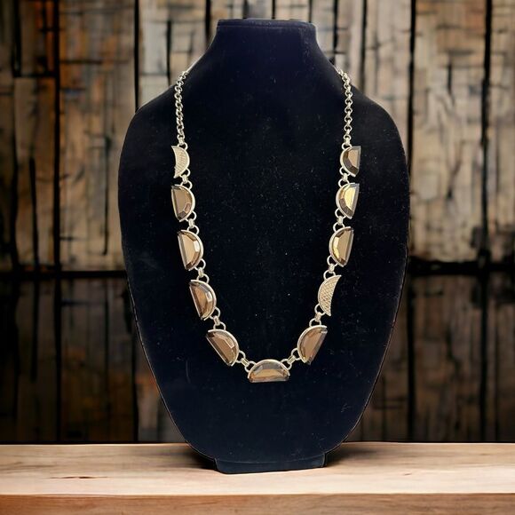 NWT Coldwater Creek Cresent Fashion Necklace - Picture 1 of 6